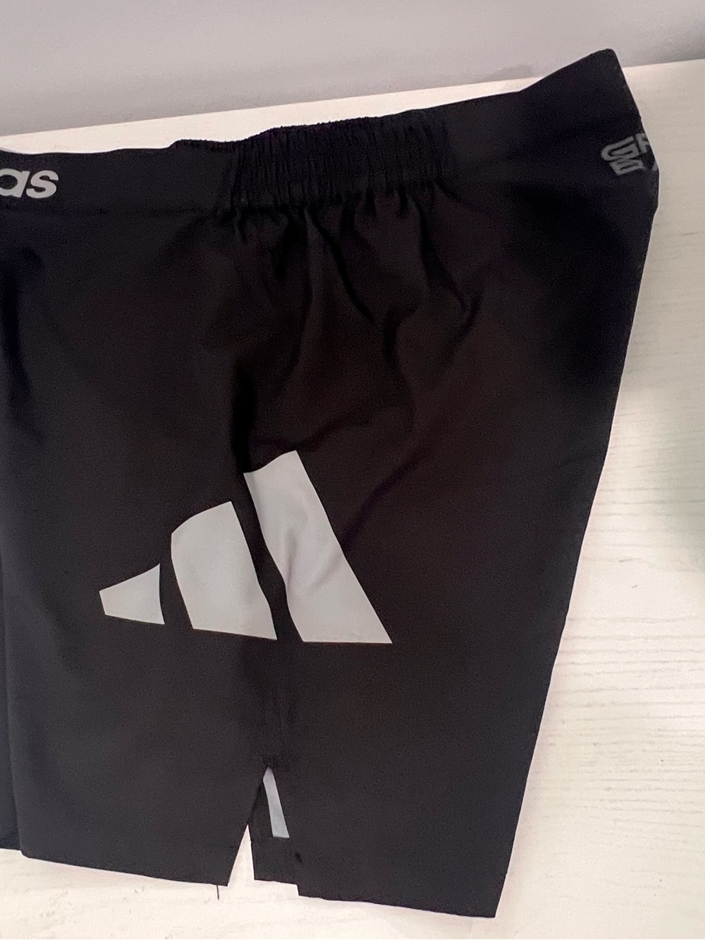 adidas Black Shorts with White Logo Accent - Picture 4 of 9